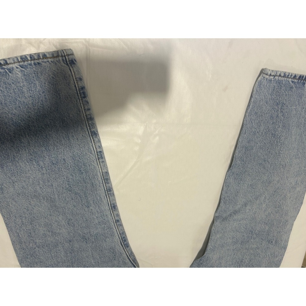 Levis Premium Wedgie Straight Jeans Light Wash Blue Button Fly Denim Womens 28 - Picture 8 of 8